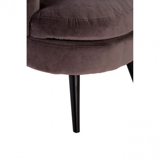 Miami Grey Velvet Accent Chair