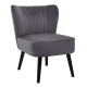 Beaumont Grey Velvet Chair