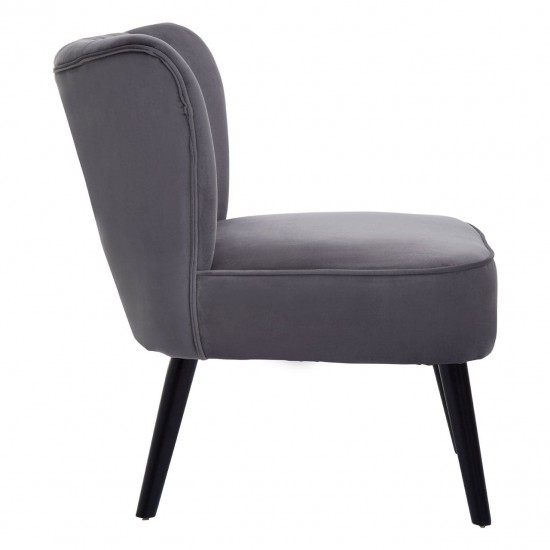 Beaumont Grey Velvet Chair