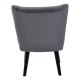 Beaumont Grey Velvet Chair
