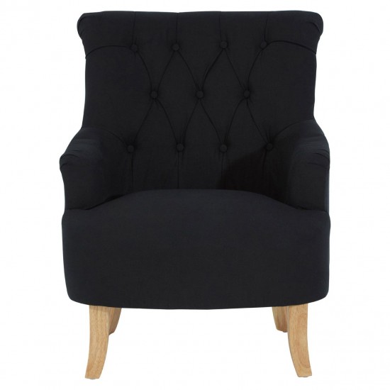 Tuscany Black Cotton Armchair