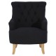 Tuscany Black Cotton Armchair