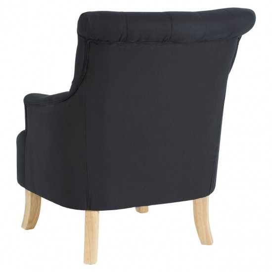 Tuscany Black Cotton Armchair