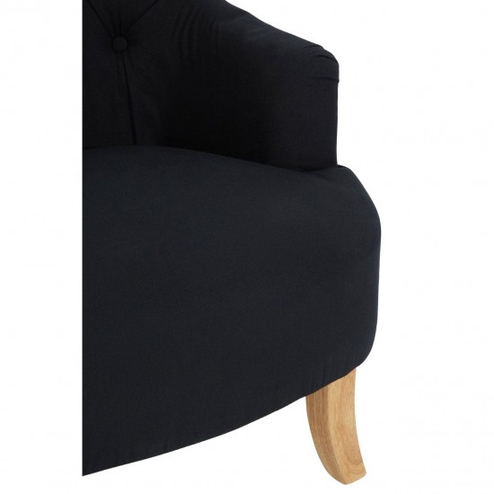 Tuscany Black Cotton Armchair
