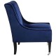Miami High Back Blue Velvet Armchair