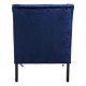 Miami High Back Blue Velvet Armchair