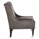 Miami High Back Grey Velvet Armchair