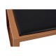 Miami Rose Gold Finish and Black Leather Bench