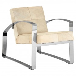 Soho Blond Cow Hide Accent Chair