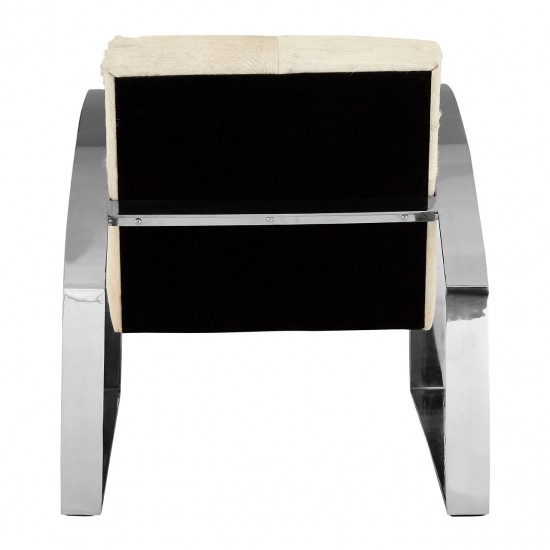 Soho Blond Cow Hide Accent Chair