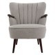 Rogano Taupe And Walnut Armchair