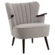 Rogano Taupe And Walnut Armchair