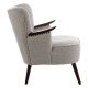 Rogano Taupe And Walnut Armchair