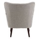 Rogano Taupe And Walnut Armchair