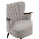 Rogano Taupe And Walnut Armchair