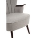Rogano Taupe And Walnut Armchair