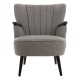 Rogano Grey And Walnut Armchair