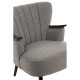 Rogano Grey And Walnut Armchair