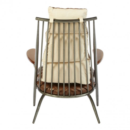 Holborn Brown Leather Cocktail Chair