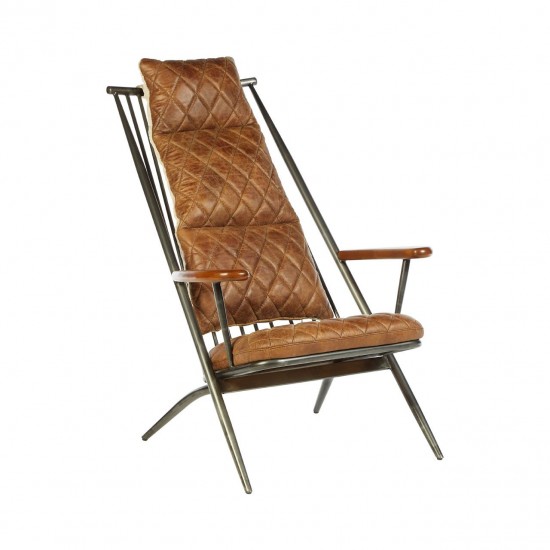 Holborn Light Brown Leather Cocktail Chair