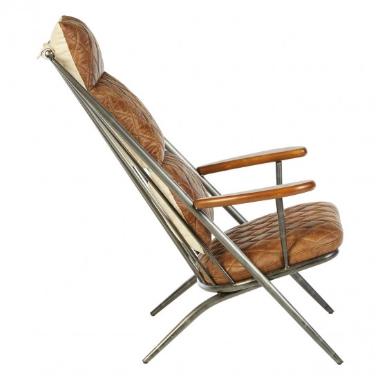 Holborn Light Brown Leather Cocktail Chair