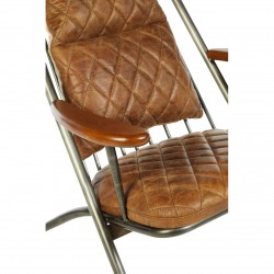 Holborn Light Brown Leather Cocktail Chair
