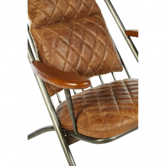 Holborn Light Brown Leather Cocktail Chair