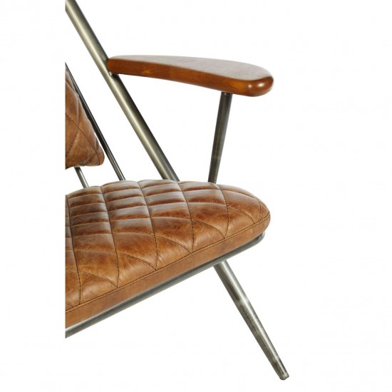 Holborn Light Brown Leather Cocktail Chair
