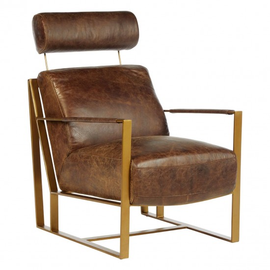 Holborn Brown Leather Chair