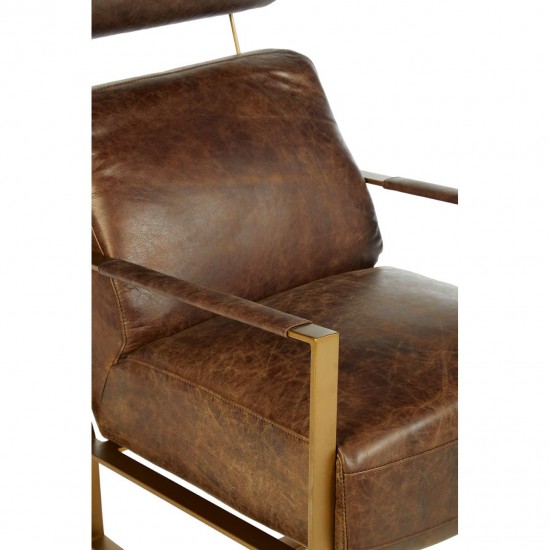 Holborn Brown Leather Chair