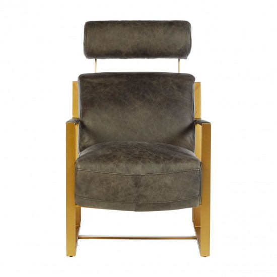 Holborn Grey Leather Chair