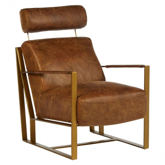 Holborn Light Brown Leather Chair