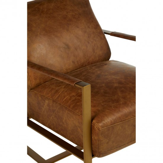 Holborn Light Brown Leather Chair