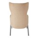 Albany Chrome And Natural Accent Chair