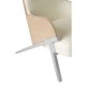 Albany Chrome And Natural Accent Chair