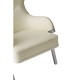 Albany Chrome And Natural Accent Chair