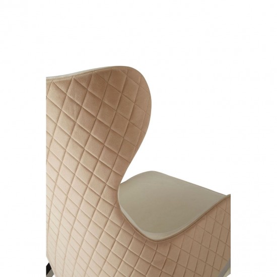 Albany Chrome And Natural Accent Chair