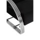 Albany Chrome And Black Velvet Accent Chair