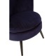 Miami Midnight Blue Velvet Accent Chair
