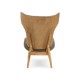 Oslo Winged Back Grey Accent Chair