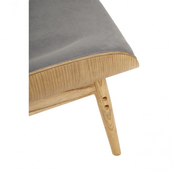 Oslo Winged Back Grey Accent Chair