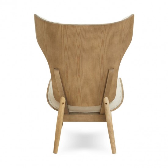 Oslo Winged Back Ivory Accent Chair