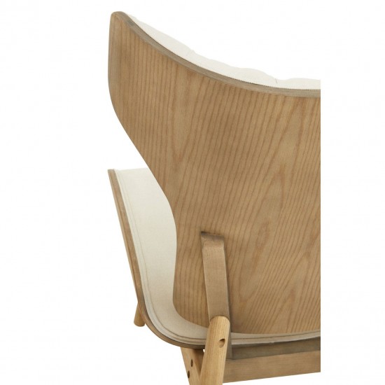 Oslo Winged Back Ivory Accent Chair