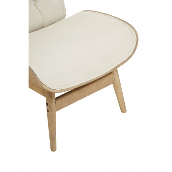 Oslo Winged Back Ivory Accent Chair