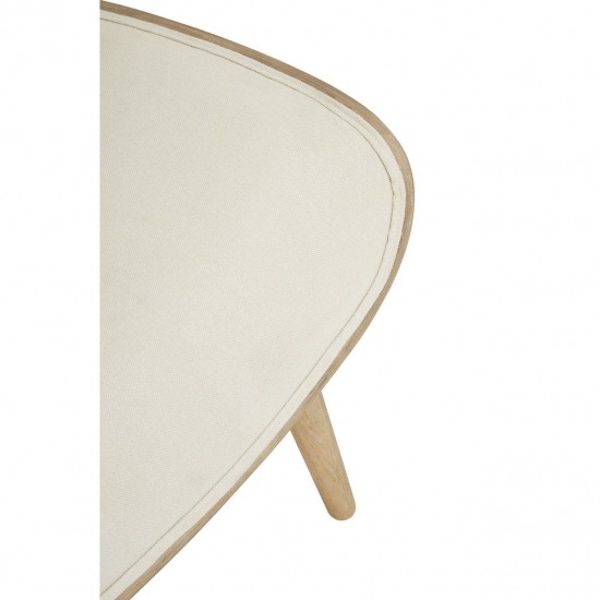 Oslo Winged Back Ivory Accent Chair