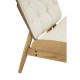 Oslo Winged Back Ivory Accent Chair