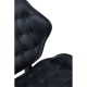 Olso Black Leather Accent Chair
