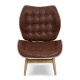 Olso Brown Leather Accent Chair