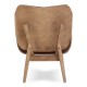 Olso Brown Leather Accent Chair