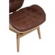 Olso Brown Leather Accent Chair